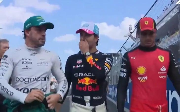 Checo Pérez bromeó con Fernando Alonso y Sainz: '¿Ya son amigos otra vez, cabrones?'