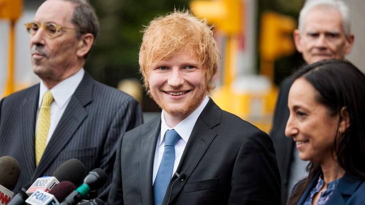 Ed Sheeran celebra su victoria en juicio