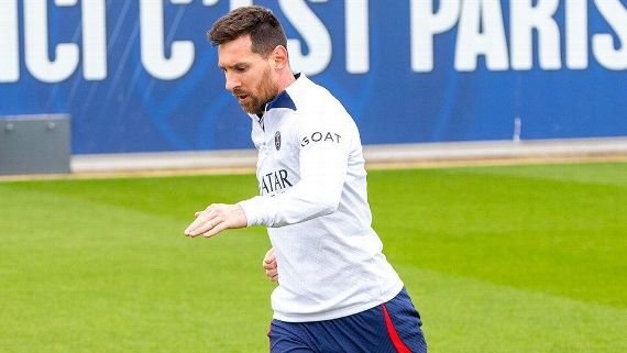 Lionel Messi volvió a entrenarse con PSG