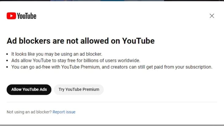 Desactiva el ad blocker o paga YouTube Premium: la opción que baraja ahora YouTube