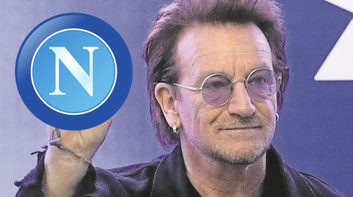 El vocalista Bono de U2, festejó su cumpleaños en Nápoles y confesó ser 'alérgico a la Juventus'