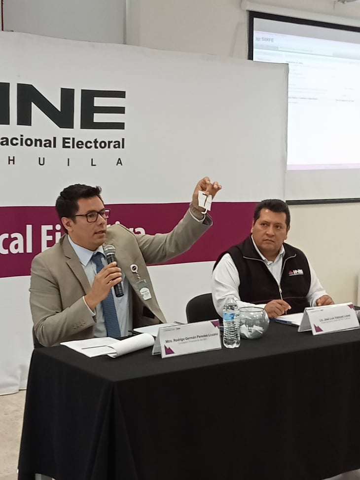 El Instituto Nacional Electoral entregó al IEC Coahuila la lista nominal de electores