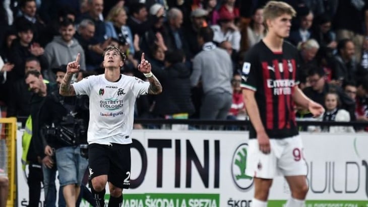 Milan sigue en mala racha y cae ante el Spezia en Serie A