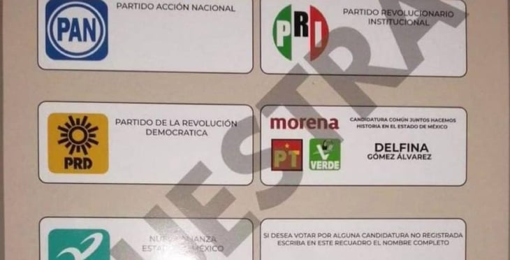 Las boletas electorales del Estado de México son difundidas