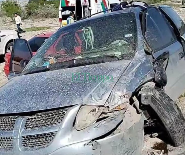 Dos lesionados deja choque en la carretera Allende-Morelos