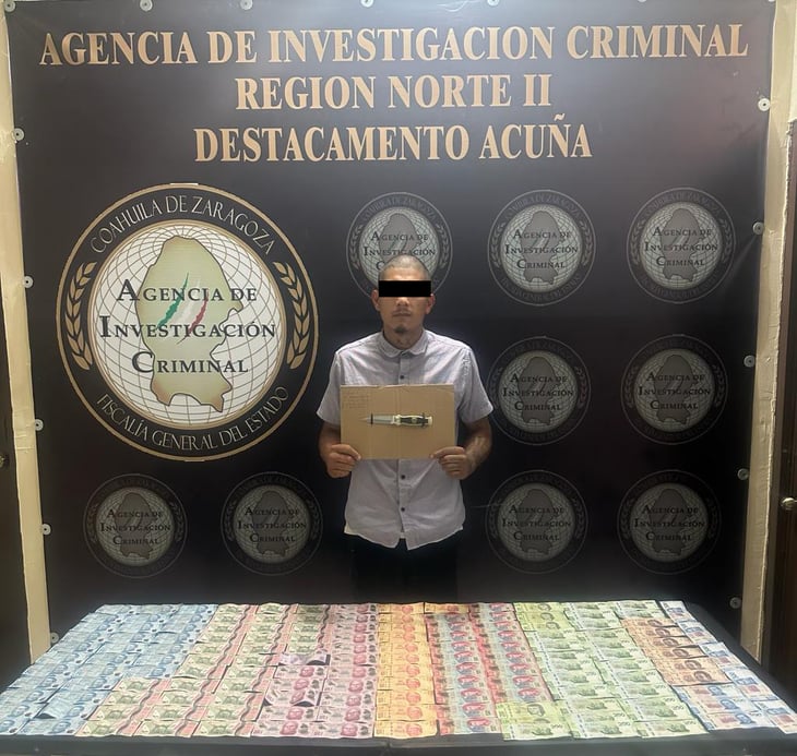 Sujeto que asaltó comercio en Acuña es detenido con 18 mil pesos