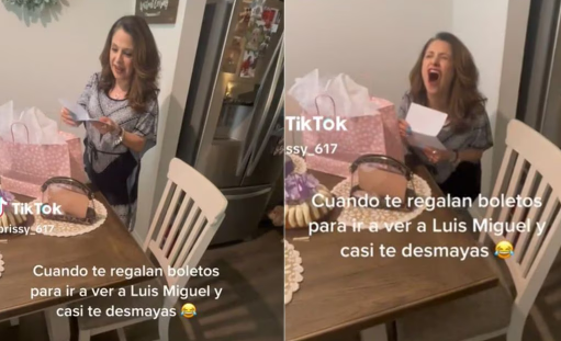 La eufórica reacción de una mamá al recibir boletos para Luis Miguel: 'casi te desmayas'