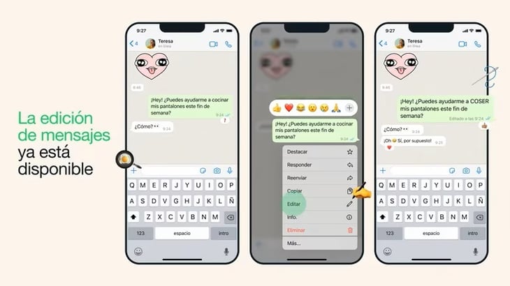 WhatsApp trae la mejor función, editar mensajes después de ser enviados
