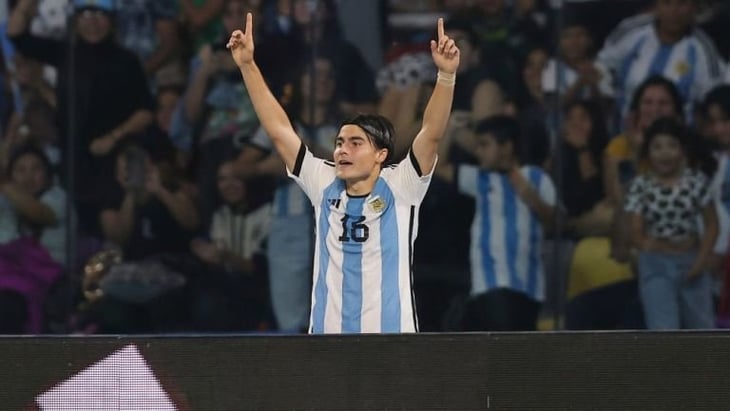 Luka Romero, el mexicano que anota su primer gol con Argentina, en Mundial Sub 20