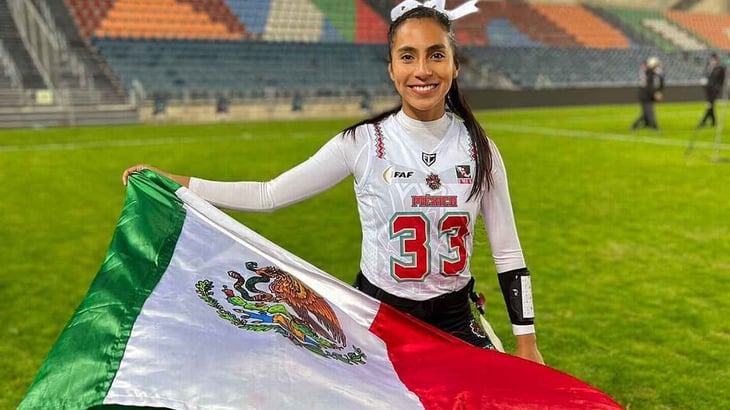 Diana Flores, primera jugadora de flag football en Salón de la Fama