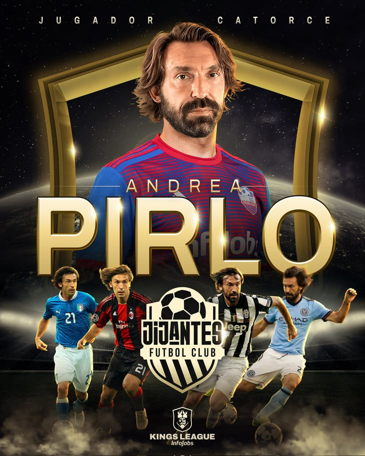 Andrea Pirlo jugará en la Kings League
