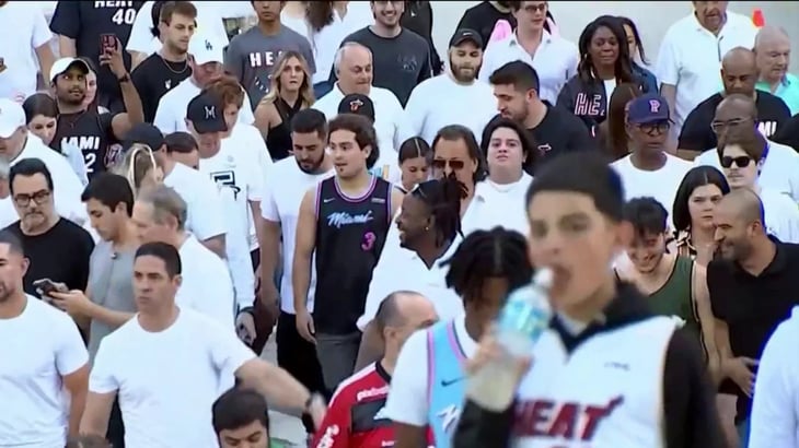 Fanáticos de los Miami Heat esperan otro campeonato para su equipo
