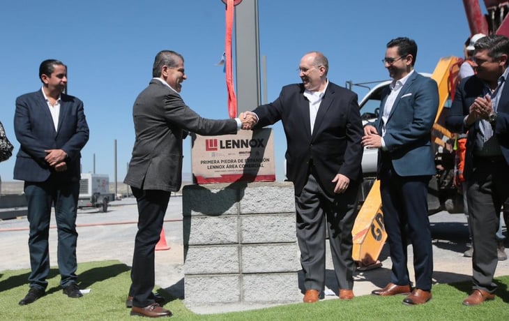 Coloca Lennox primera piedra de su área comercial: Invierte 122.5 mdd en Ramos Arizpe