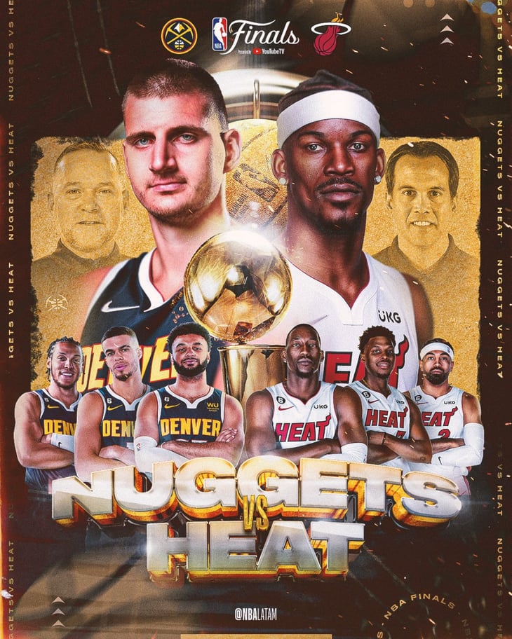 Heat de Miami y Nuggets por campeonato NBA  2023 