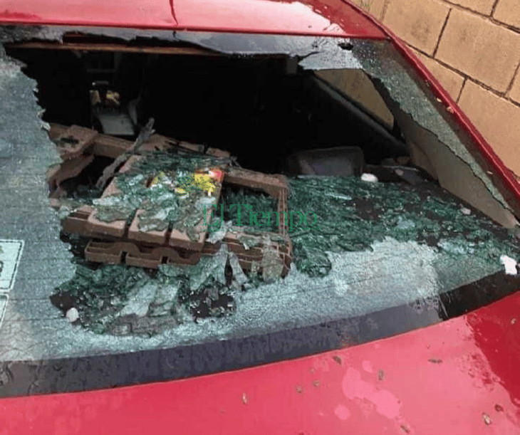 Granizo daña algunos vehículos en Monclova y Frontera