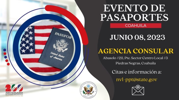Feria de pasaportes americanos en PN el 8 de junio