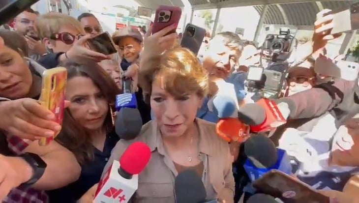 Delfina Gómez dijo sentirse tranquila al salir a emitir su voto
