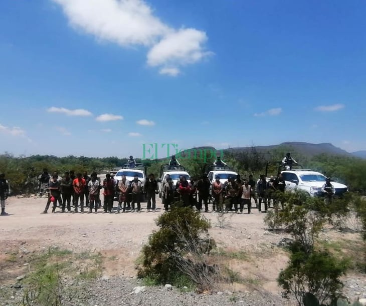 Guardia Nacional detiene a 33 chatarreros de Monclova y Frontera en Ramos Arizpe