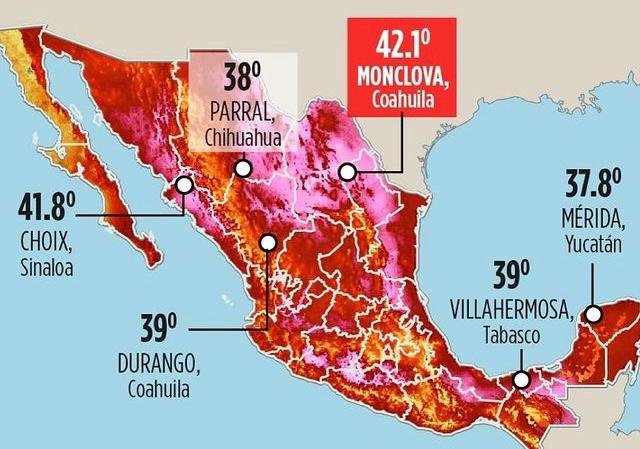 Monclova es la ciudad más “caliente” del país