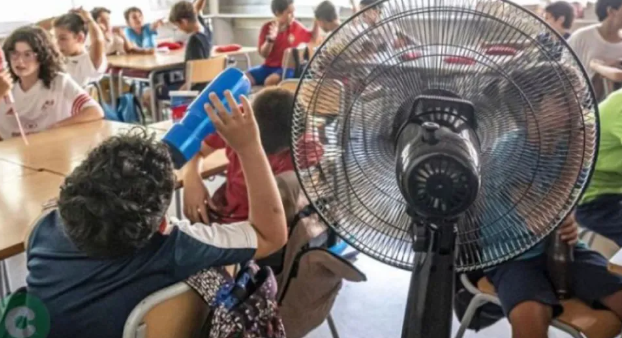 Calor congela el recreo en escuelas primarias