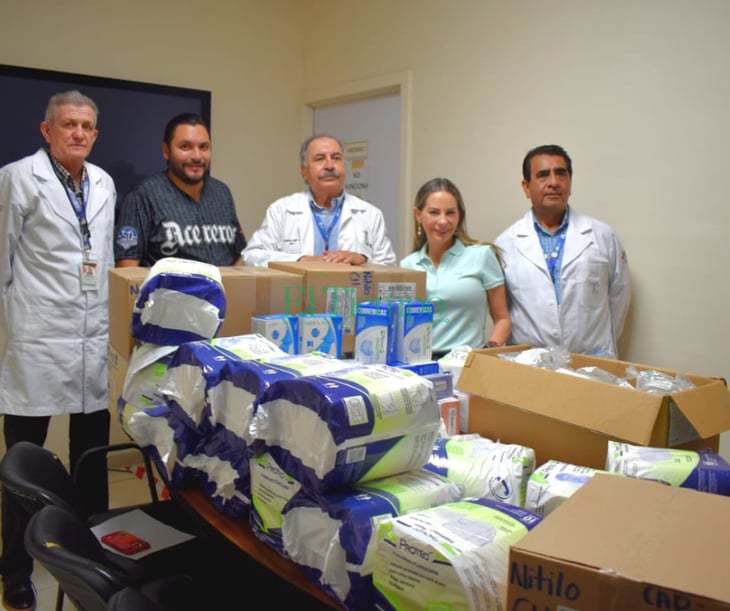 Hospital Amparo Pape recibe donativos de insumos por presidenta del PRI Cristina Amezcua 