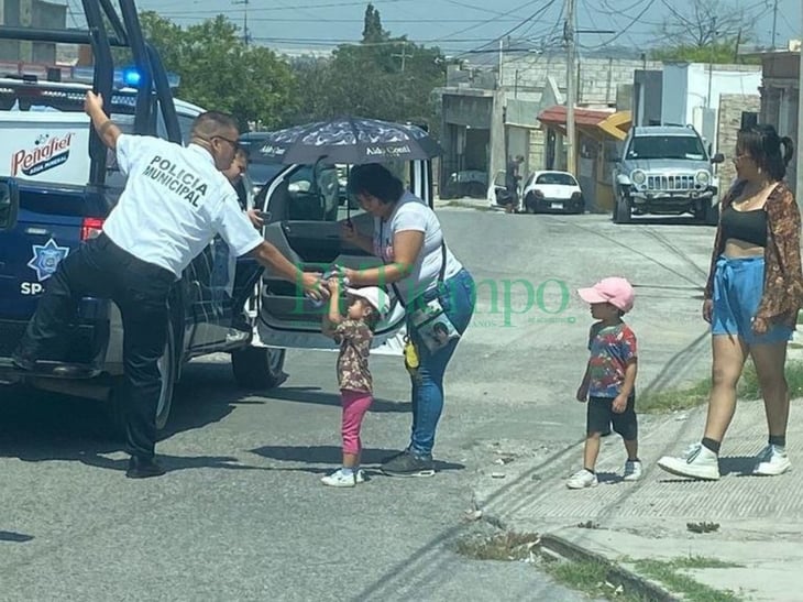 PC y policia preventiva hacen recorrido de hidratación por ZC de Monclova