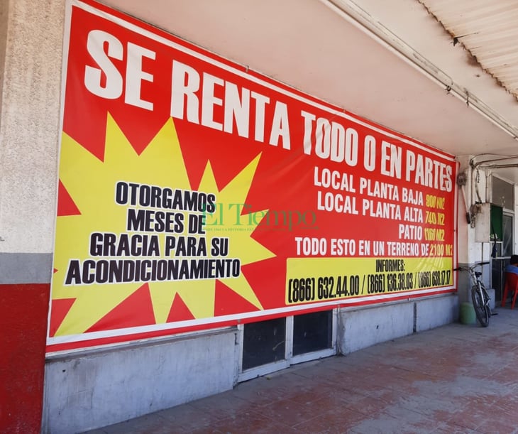 Locales en Zona Centro de Monclova se ofertan para renta o venta