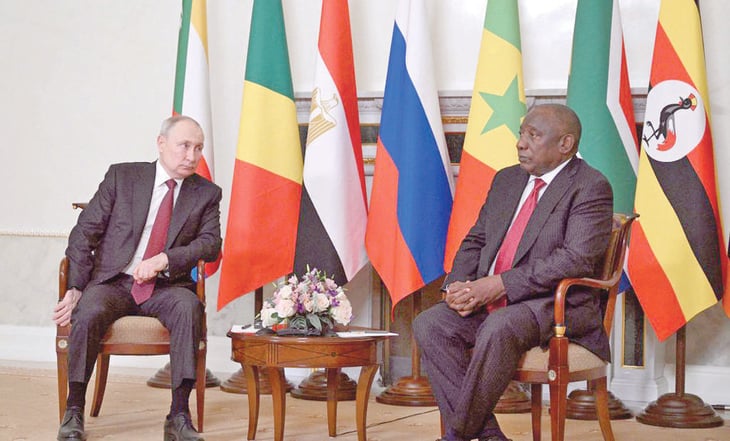 Misión africana aboga ante Putin por el fin de 'la guerra' en Ucrania