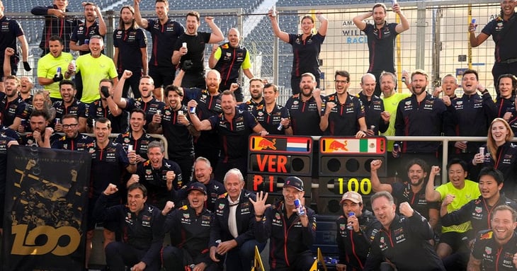 Red Bull llegó a 100 victorias en Fórmula 1: ¿Cuántos triunfos son de Verstappen y Checo Pérez?