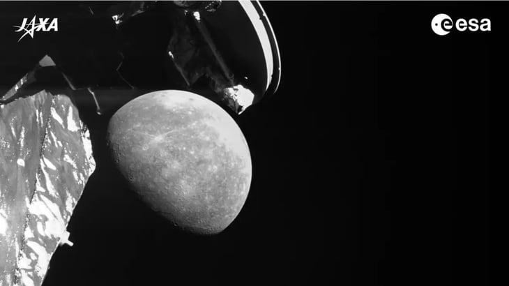 La BepiColombo captura unas imágenes sorprendentes de Mercurio durante su último sobrevuelo