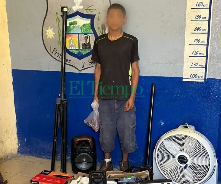 Policía Municipal captura a ladrón que saqueo la primaria Amparo Pape de Benavides