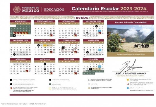 SEP publica calendario escolar 2023-2024 en México, podría ser diferente para Coahuila 