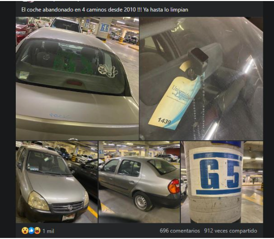 ¿Has oído hablar del intrigante vehículo abandonado en un estacionamiento de Torreón?