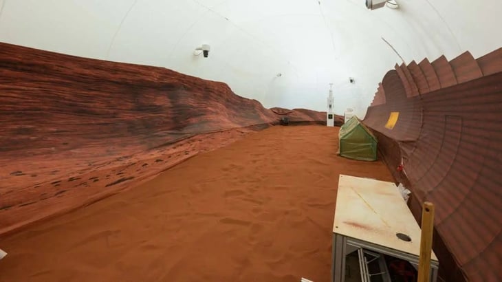 Cuatro voluntarios vivirán un año encerrados en este hábitat de la NASA que simula la vida en Marte