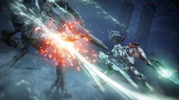 Así de intenso es el combate en Armored Core VI, lo nuevo de los creadores de Dark Souls
