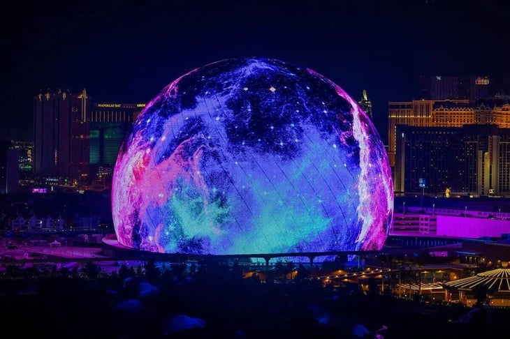 La estructura esférica más grande del mundo en Las Vegas