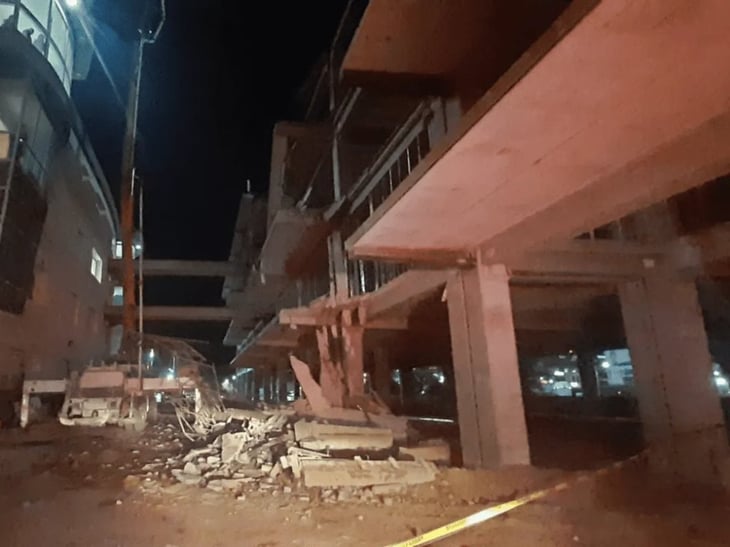 Colapso de construcción en hospital deja 3 heridos en Sonora