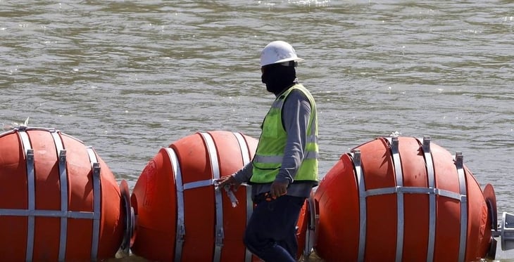 Ve SRE infracción contra EU por ‘muro flotante’ en Río Bravo; despliegue viola tratado de aguas, asegura canciller