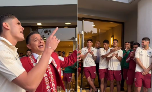 VIDEO: ¡AY DOLOR! Israel Reyes interpreta 'Si nos dejan' en la serenata de la Selección Mexicana