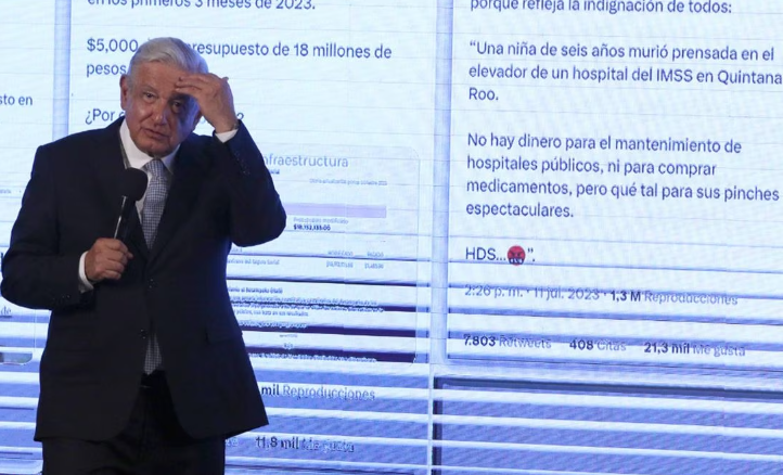 '¡Eso sí calienta!'; AMLO exhibe a Felipe Calderón por retuit en donde escribe 'HDS'
