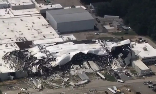 Tornado causa daños graves en planta de Pfizer en Carolina del Norte