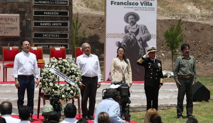 AMLO encabeza ceremonia por aniversario luctuoso de Francisco Villa