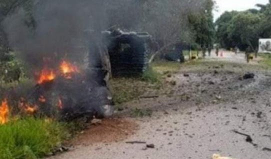 Activan carro bomba en unidad militar de Tame, Arauca