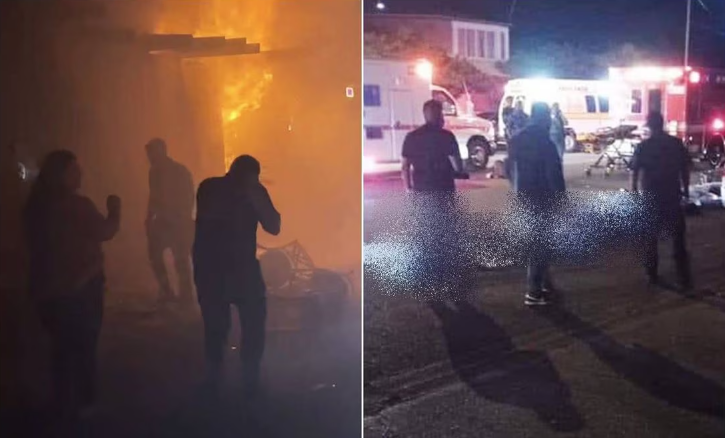 VIDEO: Mueren 11 personas en incendio de antro Beer House en San Luis Río Colorado, Sonora