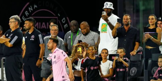 Serena Williams presenció el estreno de Lionel Messi en Miami