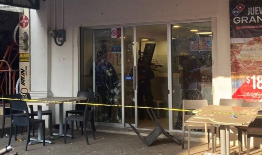 Ataque con explosivo casero en Dominos Pizza deja 2 lesionados en Juchitán, Oaxaca