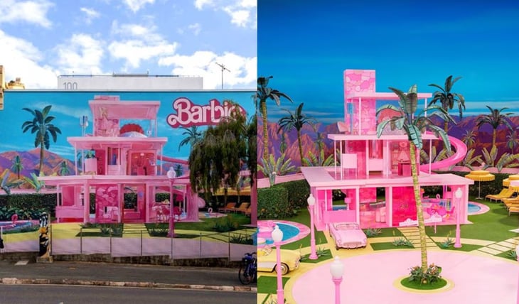 ¡Barbieland es real! Pintan mural de la casa de Barbie en calles de Australia