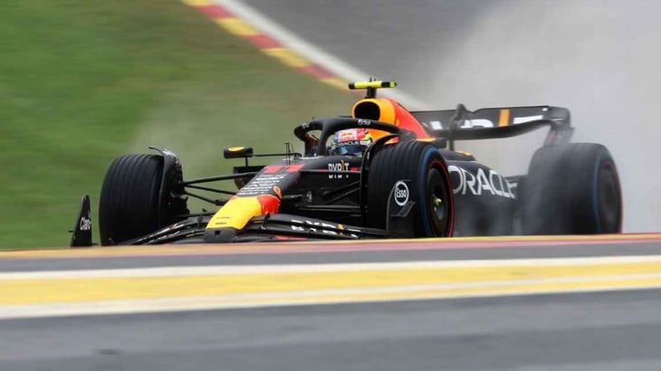 Checo Pérez, quinto en el único entrenamiento libre del Gran Premio de Bélgica