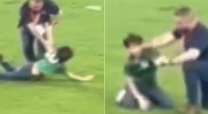 VIDEO: Guardia de Seguridad golpea a niño que 'invadió' cancha en el Atlético de Madrid vs Real Sociedad