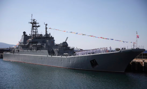 Drones ucranianos atacan una base naval rusa en el mar Negro